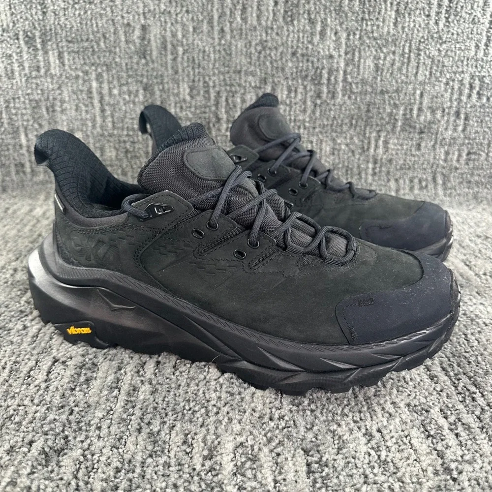 Hoka One One Kaha 2 Low GTX Black Hiking Shoes 1123191 Mens 9 / Womens 10.5